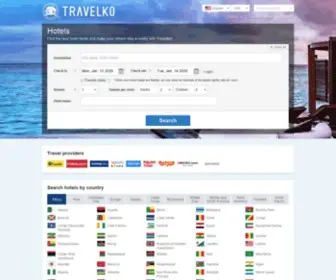 Travelko.com(Cheap hotels) Screenshot