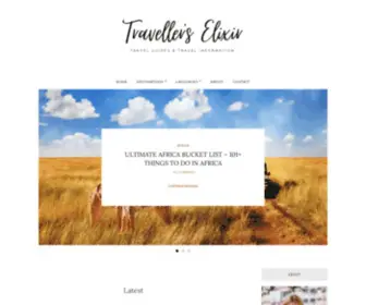 Travellerselixir.com(Traveller's Elixir) Screenshot