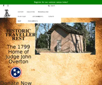 Travellersrestplantation.org(The 1799 Home of Judge John Overton) Screenshot