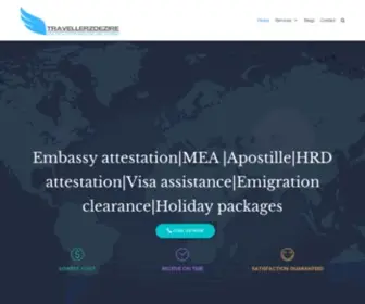 Travellerzdezire.com(Embassy attestation) Screenshot