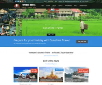 TravellingVietnam.com(Vietnam Sunshine Travel) Screenshot