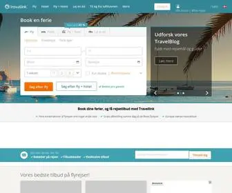 Travellink.dk(Billige flybilletter og billige rejser hos) Screenshot