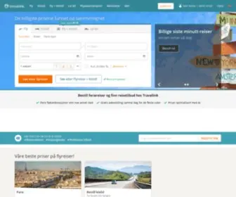 Travellink.no(Billige flybilletter og billig flyreiser hos Travellink) Screenshot
