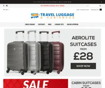 Travelluggagecabinbags.com(Travel Luggage & Cabin Bags) Screenshot