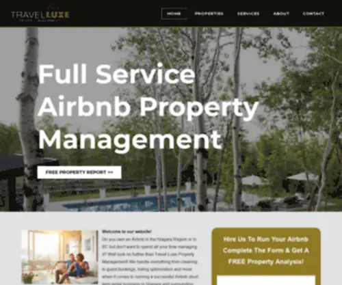 Travelluxepropertymanagement.com(Travel Luxe Property Management) Screenshot