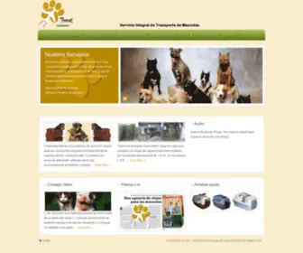 Travelmascotas.cl(Servicio Integral de Transporte de Mascotas) Screenshot
