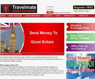 Travelmatemoney.com.au(Wellcome to TRAVELMATE MONEY EXCHANGE) Screenshot