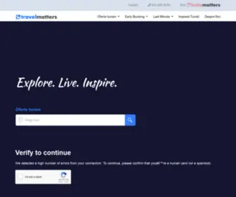 Travelmatters.ro(Ofertele de turism ale agentiei de turism Travel Matters) Screenshot