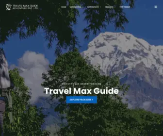 Travelmaxguide.com(Travel and Trekking in Nepal) Screenshot