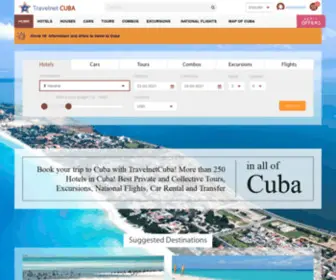 Travelnetcuba.it(Trip to Cuba Hotels Tours) Screenshot