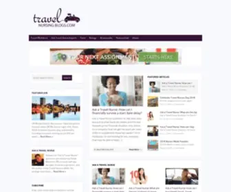 Travelnursingblogs.com(Advice for Travel Nurses) Screenshot