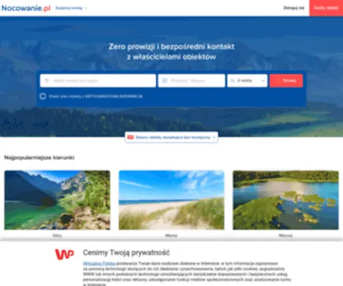 Travelo.com(Noclegi. Baza noclegowa z Polski i zagranicy) Screenshot