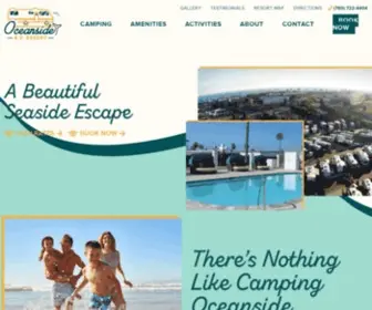 Traveloceanside.com(Oceanside RV Resort) Screenshot