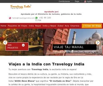 Travelogyindia.es(Travelogy India) Screenshot