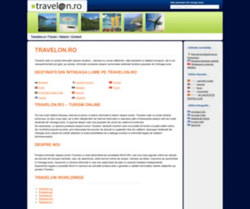 Travelon.ro(Turistică online) Screenshot