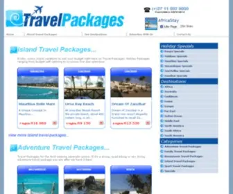 Travelpackages.co.za(Travel Packages) Screenshot