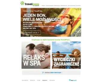 Travelpass.pl(Bony, kupony i vouchery turystyczne, systemy motywacyjne) Screenshot