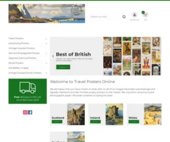 Travelpostersonline.com(Travel Posters) Screenshot