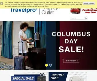 Travelproluggageoutlet.com(Authorized Travelpro®) Screenshot