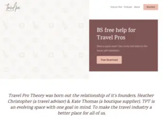 Travelprotheory.com(TPT) Screenshot