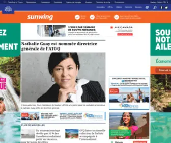 Travelpulsequebec.ca(TravelPulse Québec) Screenshot