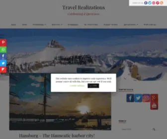 Travelrealizations.com(Travel Realizations fondly celebrates traveling experiences of different parts of the world) Screenshot