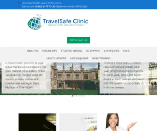 Travelsafeclinic.com(Travelsafeclinic) Screenshot