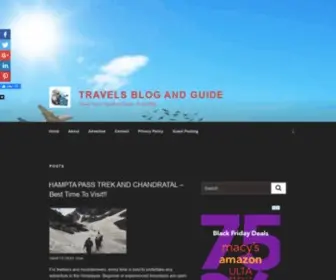 Travelsbng.com(Food Blog) Screenshot