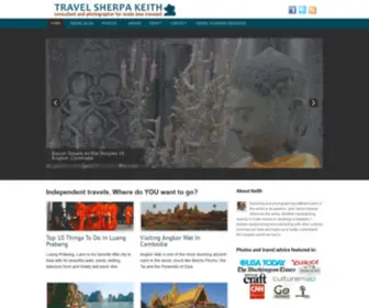 Travelsherpakeith.com(WordPress) Screenshot