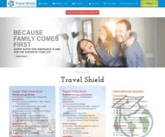 Travelshield.ca(Travel Shield Insurance for Parents Super Visa and visitors Insurance) Screenshot