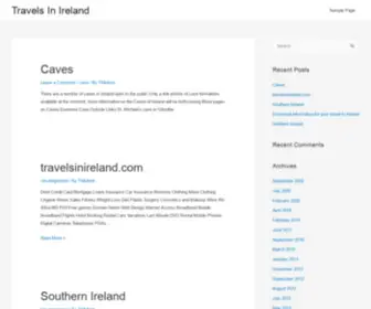 Travelsinireland.com(Ireland Travel Guide) Screenshot