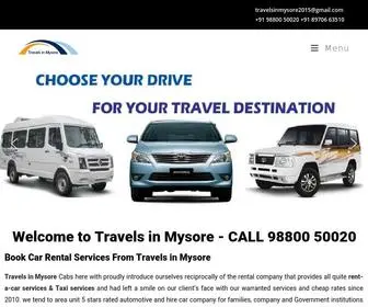 Travelsinmysore.com(Travels in Mysore) Screenshot