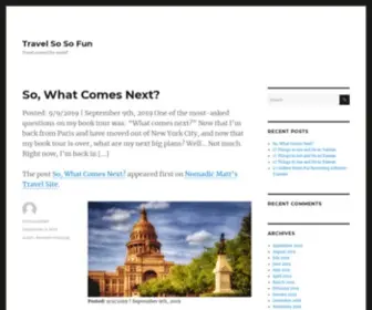 Travelsosofun.com(Travel around the world) Screenshot
