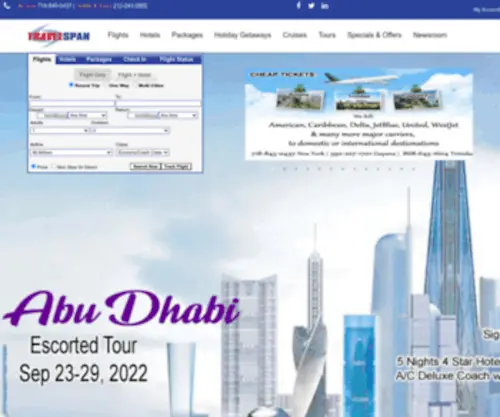 Travelspangt.com(Flight Deals) Screenshot