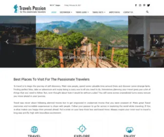 Travelspassion.com(Best Places to Visit for the Passionate Travelers) Screenshot