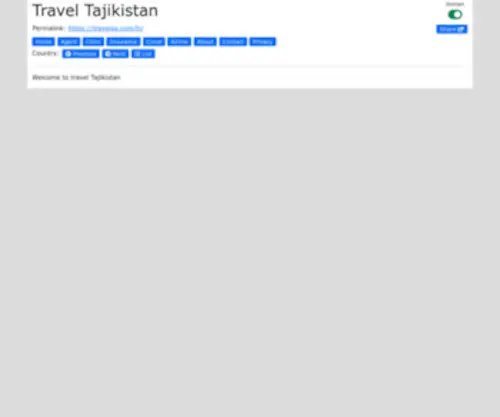 Traveltajikistan.com(Traveltajikistan) Screenshot