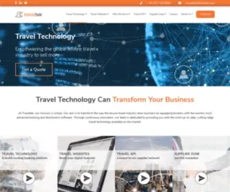 Traveltek.com(Award-winning travel technology) Screenshot