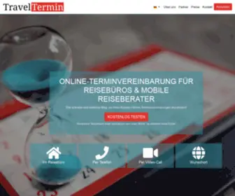Traveltermin.de(Terminvereinbarung für Reisebüros) Screenshot