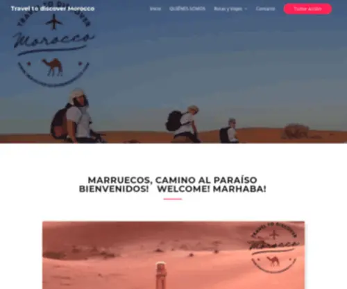Traveltodiscovermorocco.com(Tours Al Desierto Desde Marrakech) Screenshot