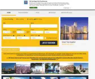 Traveltopia.de(Billige Flüge bei airline direct) Screenshot