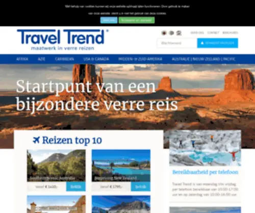 Traveltrend.nl(Travel Trend) Screenshot