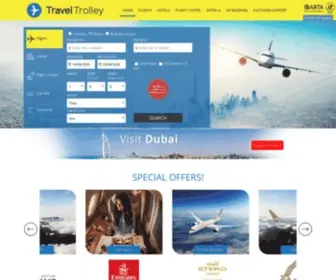 Traveltrolley.co.uk(Flights to India) Screenshot
