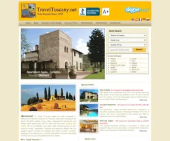 Traveltuscany.net(Tuscany villa rental) Screenshot