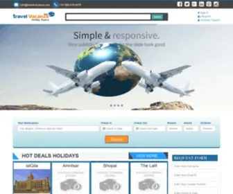 Travelvacanza.com(Hotels In India) Screenshot