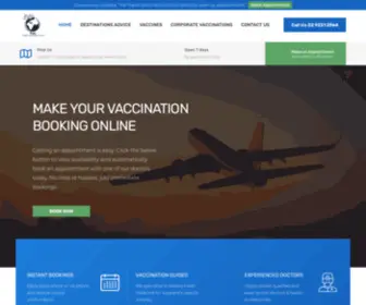 Travelvaccinationclinic.com.au(Travel Vaccination Clinic) Screenshot