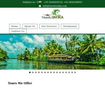 Travelvatika.com(Travel Vatika) Screenshot