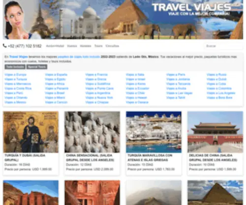 Travelviajesleon.com(Travelviajesleon) Screenshot