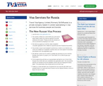 Travelvisaagency.co.uk(Travel Visa Agency Limited) Screenshot