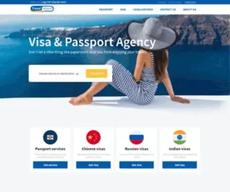 Travelvisapro.com(Travel Visa Pro expedited Visa & Passport agency) Screenshot