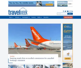 Travelweek.ca(Travel) Screenshot